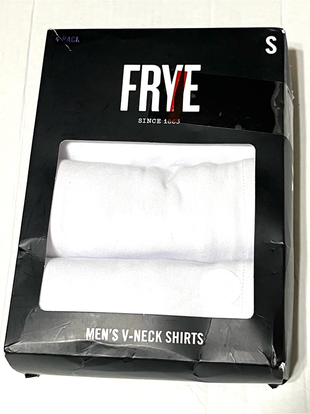 Frye Men's V-Neck Short Sleeve Tees - White